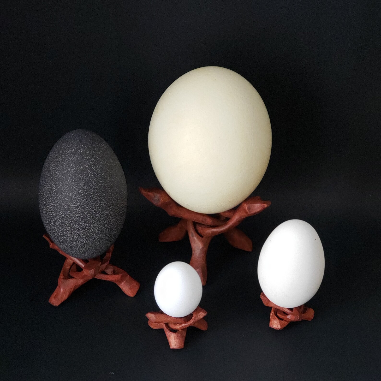 Ostrich egg display stand large egg or crystal ball stands Etsy