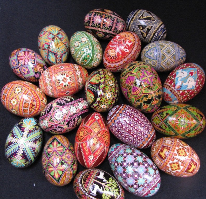 Goose pysanky supplies kit gift set Easter craft kit Family Activities, Ukrainian eggs supplies dyes goose eggshells beeswax block kistka image 8