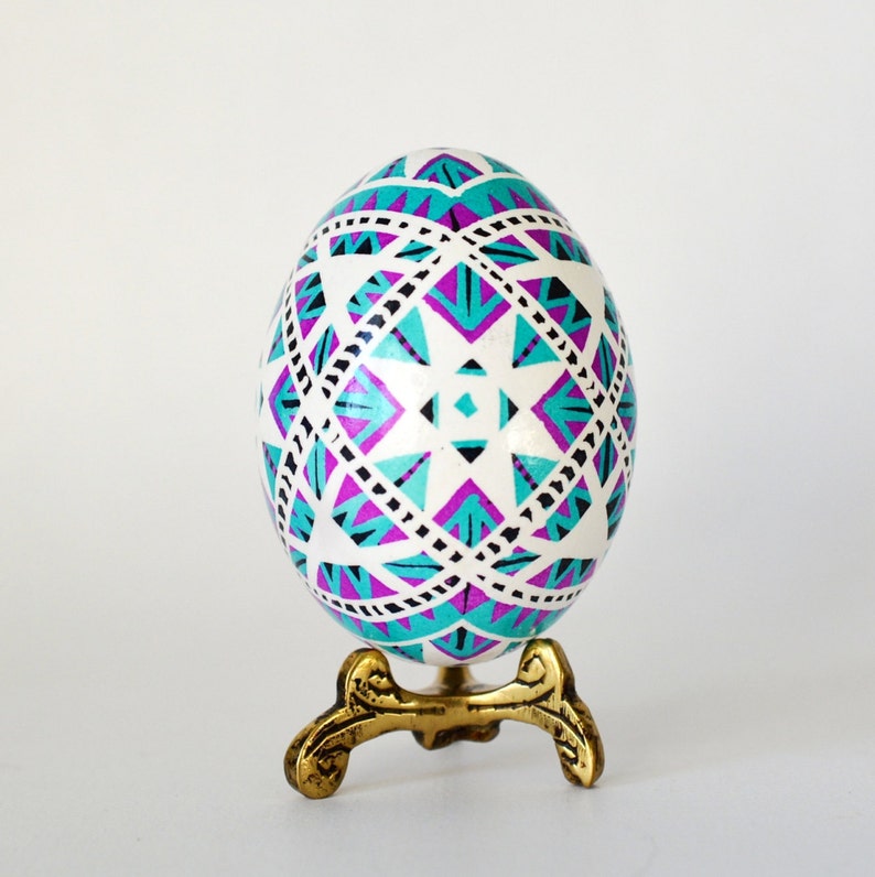 Ukrainian Pysanky Egg Ornaments Easter Decor Etsy Collectible Etsy