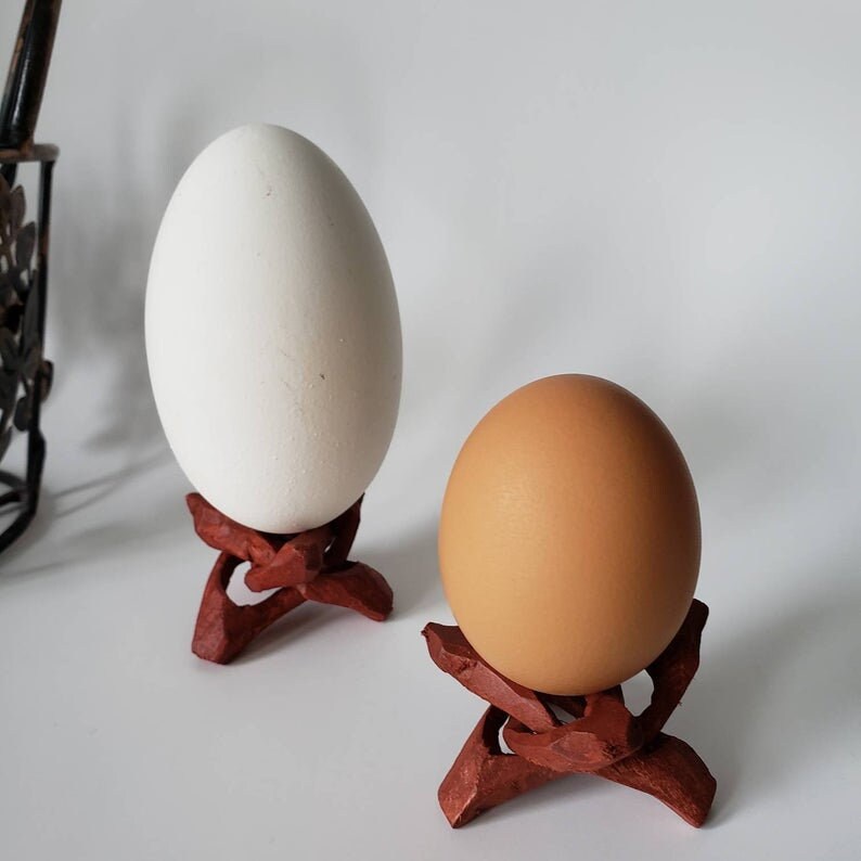 Ostrich egg display stand Ostrich pysanka eggs stands carved Etsy