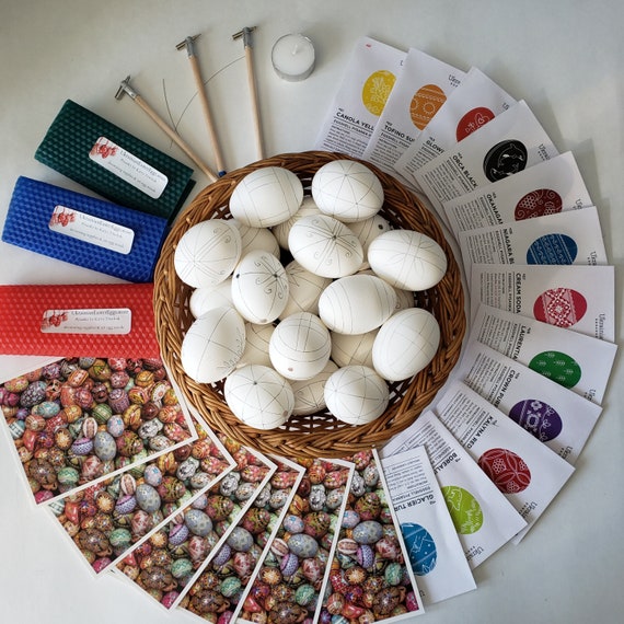Ukrainian Pysanky Supplies Tools Dyes Decorating Kit Etsy