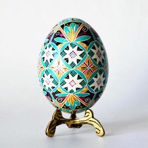 Uova Pysanky, uova di Pasqua ucraine, idee regalo per ornamenti di uova Pysanka blu, articoli più venduti per le festività pasquali e natalizie, uova decorative