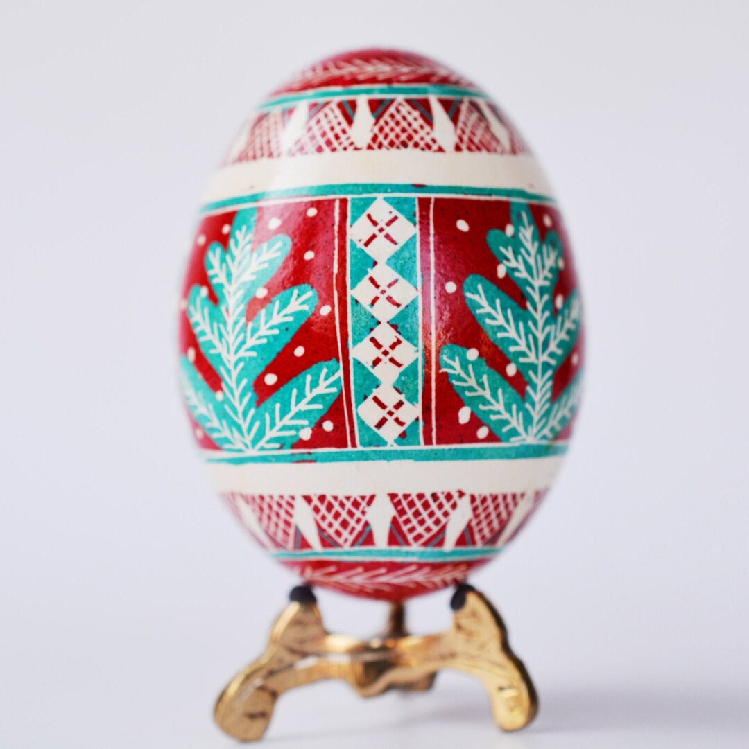 Ukrainian Pysanky Hand Painted Christmas Egg Ornaments, Pysanka ...