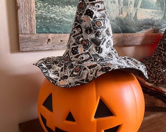 Tarot cards Witch Hat: Quilted Cotton Costume Hat