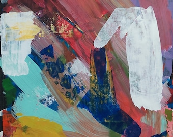 フィリップ・ガストンの直筆サイン入り絵画 アメリカの抽象表現主義