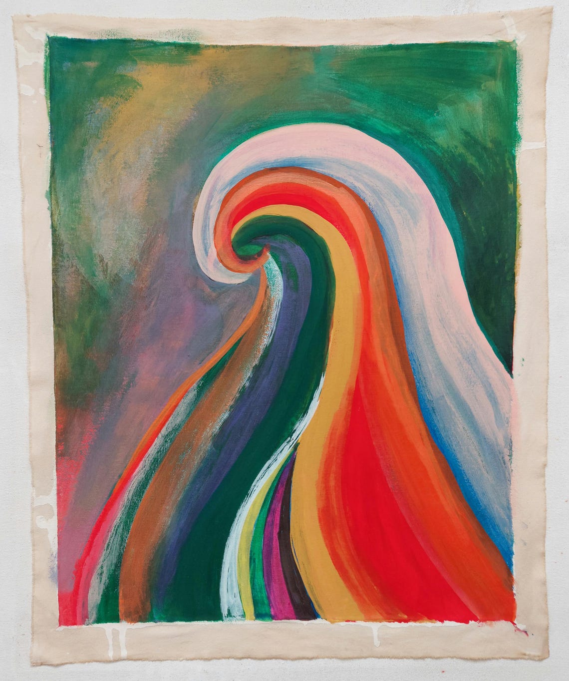 Georgia Abstract Georgia O'keeffe Abstract Oil Painting on Canvas - Signed American ...