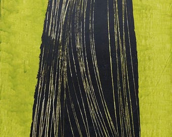 「夢」抽象表現主義 油彩画 サイン入り ハンス・ハルトゥング サイン入り ヴィンテージ 油絵 抽象表現主義