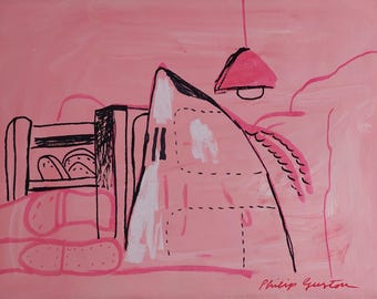 Original Philip Guston Exhibition Poster - the Studio - Painting