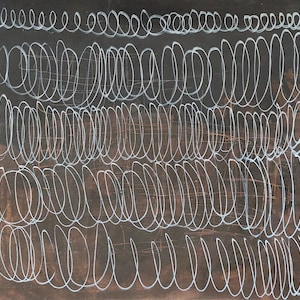 Cy Twombly Signed Vintage Abstract Oil Painting on EXTRA LARGE Canvas, Modern American Art
