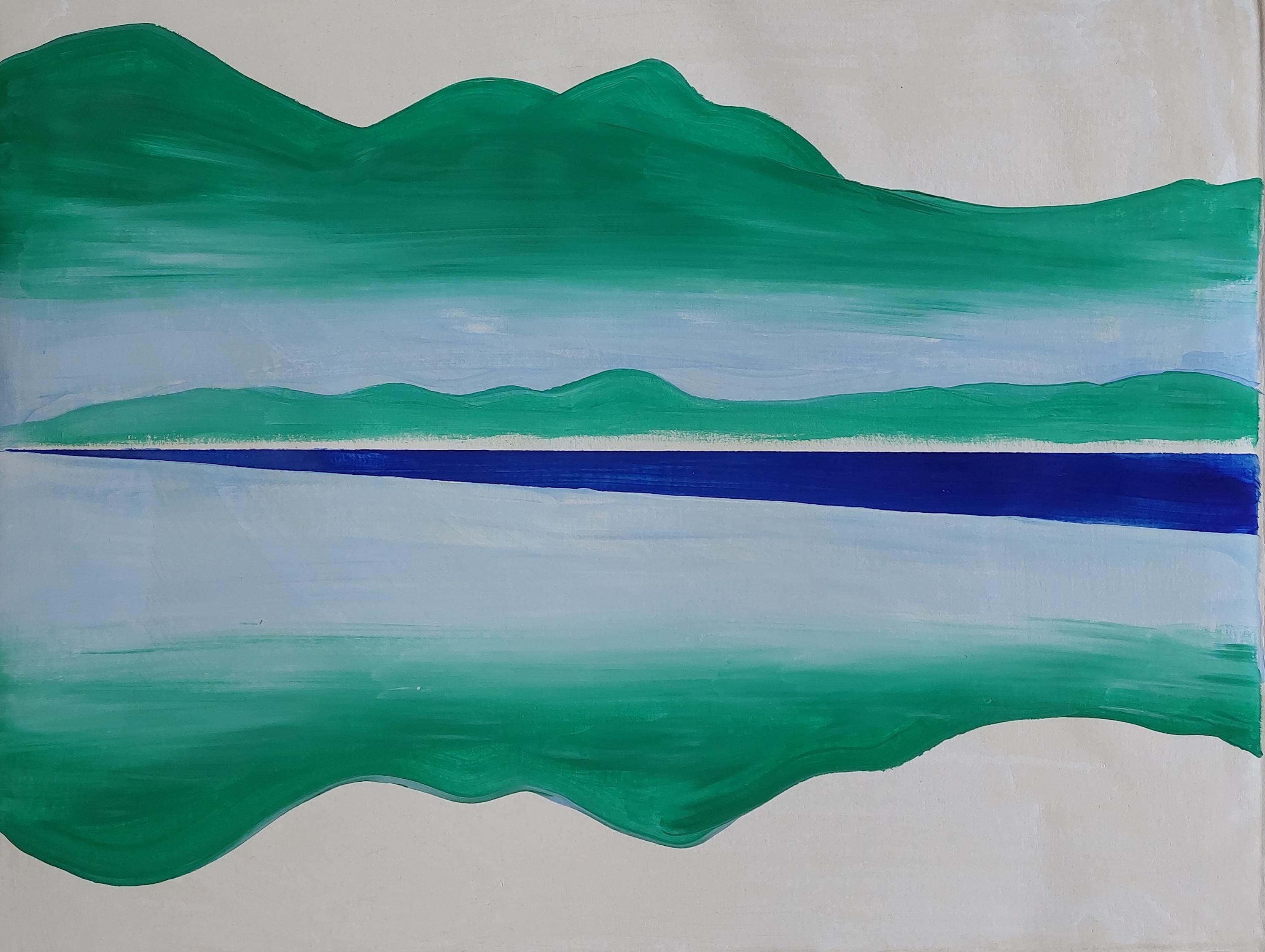 Georgia O'keeffe Abstract Oil Painting on Canvas - Signed American ...