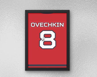 Alexander Ovechkin signierte Jersey Poster - Sport Wandkunst - Instant Download
