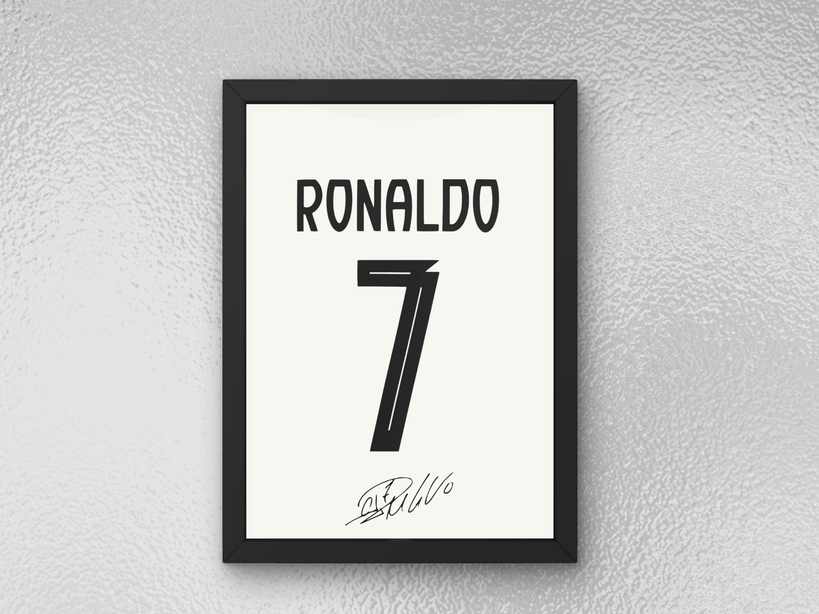 Cristiano Ronaldo Autographed Jersey Poster - Printable Sports