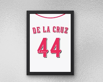 Elly De Lacruz signiertes Jersey Poster - Sport Wandkunst - Instant Download