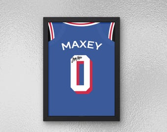 Tyrese Maxey Autographed Jersey Poster - Printable Sports Wall Art - Instant Download