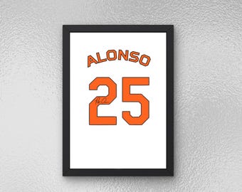 Pete Alonso Autographed Jersey Poster - Printable Sports Wall Art - Instant Download