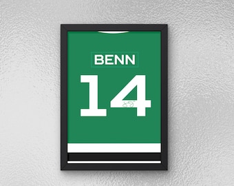 Jamie Benn signierte Jersey Poster - Sport Wandkunst - Instant Download