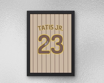Fernando Tatís Jr. Autogrammed Jersey Poster - Sport Wandkunst - Instant Download