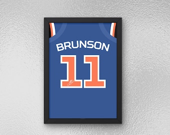 Jalen Brunson Autographed Jersey Poster - Printable Sports Wall Art - Instant Download