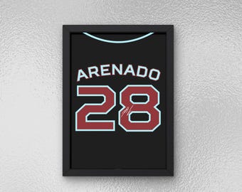Nolan Arenado Autographed Jersey Poster - Printable Sports Wall Art - Instant Download