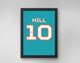 Tyreek Hill Autographed Jersey Poster - Printable Sports Wall Art - Instant Download