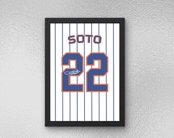 Juan Soto signierte Trikot Poster - Sport Wandkunst, Instant Download