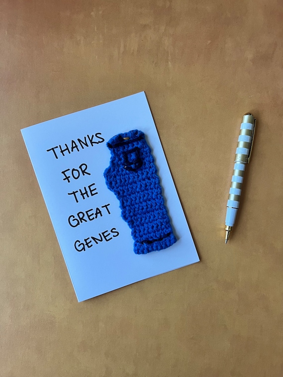 Crochet Jeans Card for Dad | Funny Father's Day Card
