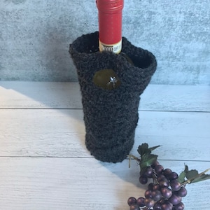 Crochet Wine Bottle Carrier | Home Decor | Housewarming Gift | Crochet Conscious | Wine Tote