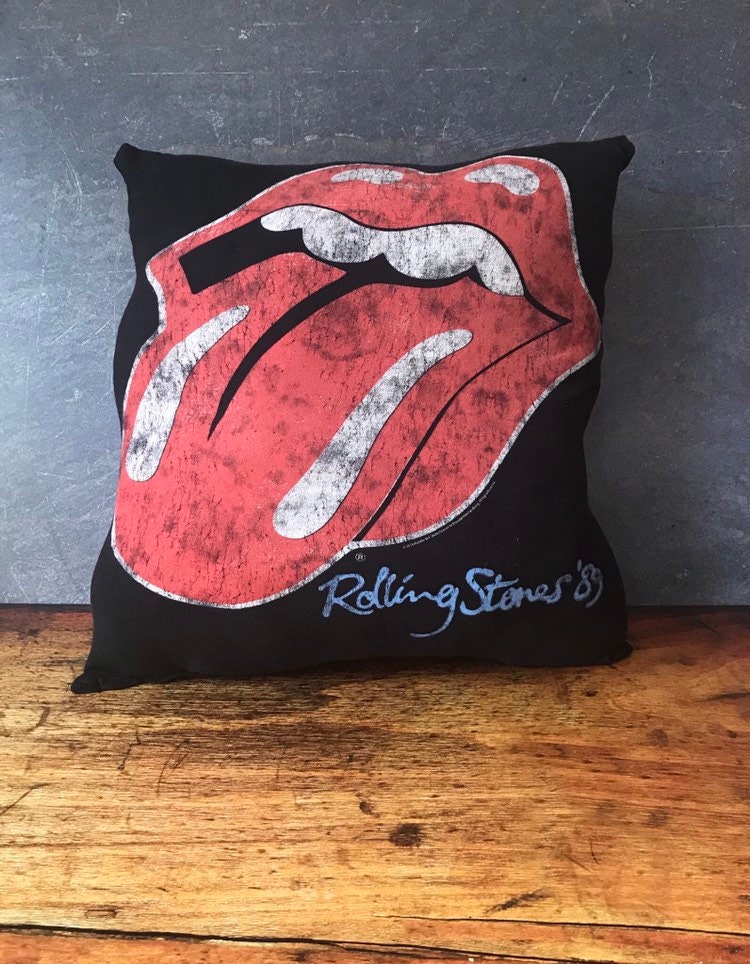 Vintage Rolling Stones Pillow Design