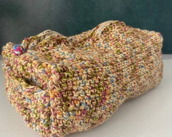 Crochet Travel Pouch | Cosmetic Bag | Zipper Bag | Travel Accessory | Green Bag | Makeup Bag |Cosmetic Toiletry bag