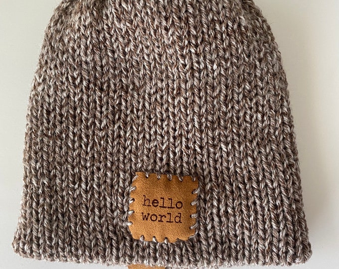 Featured listing image: Handmade Baby Beanie | Soft Knit Newborn Hat