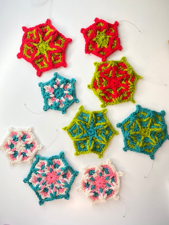 Mosaic Crochet Stars |Crochet Ornaments | Holiday Decoration | Christmas | Gift Ideas