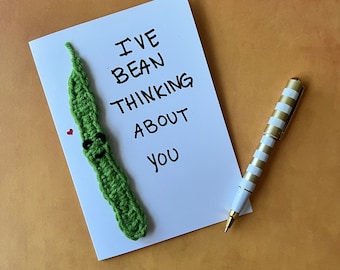 Punny Cards | Handmade Cards | Crochet Card | Personalized Greeting Card | Thinking of you | Cards with Envelopes