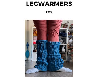 Pattern for Crochet Legwarmers | Boot Cuff Pattern | Tall Ribbed boot cuff | Crochet Pattern | Socks & Hosiery | Crochet Pattern