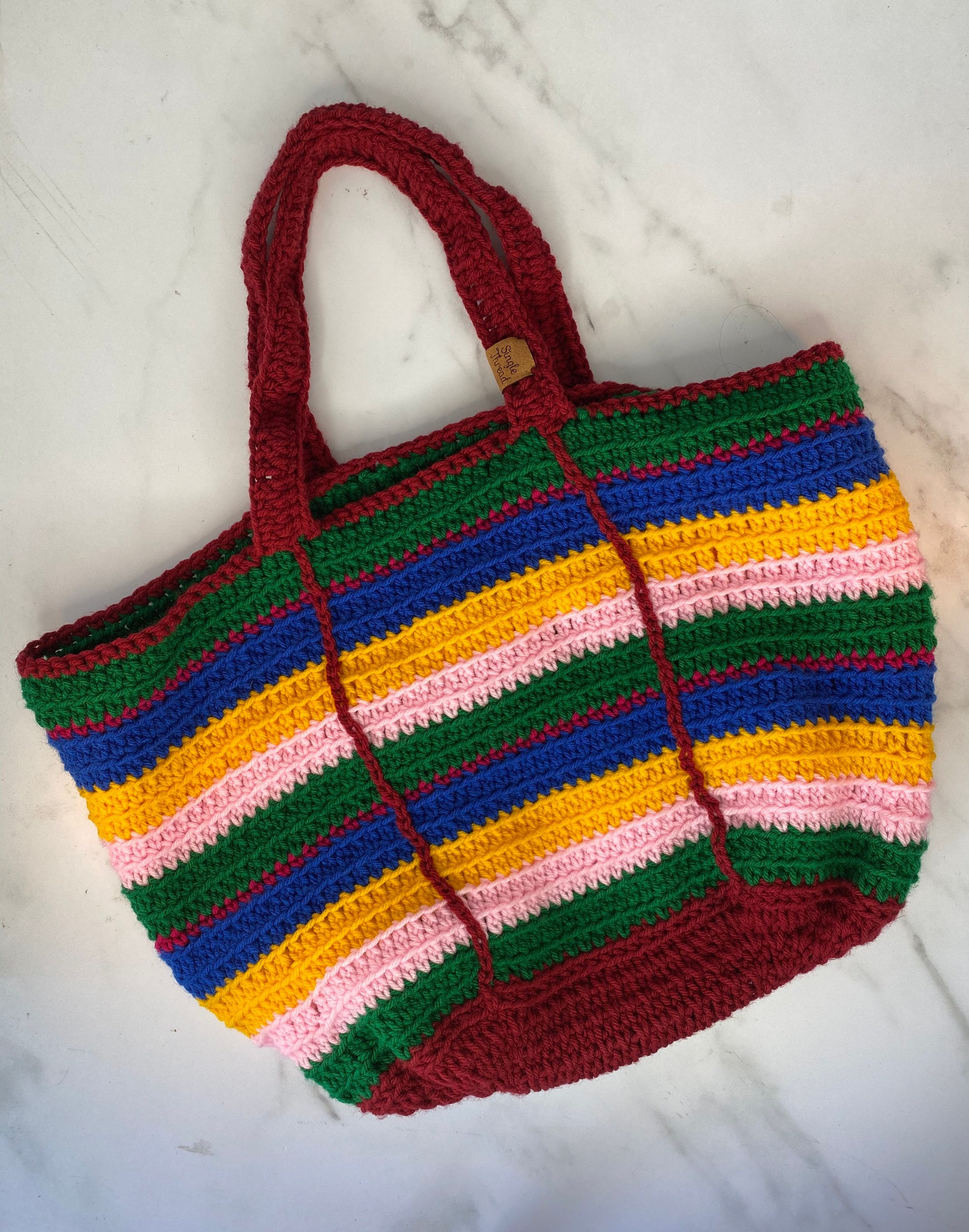 color block market bag