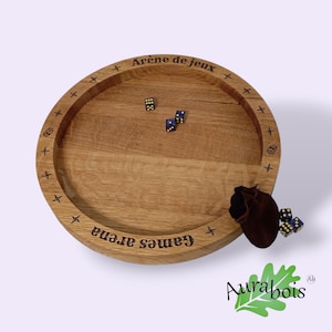 West Oak Dice Game Board, Dice or Card Game Board for Poker, Yams Board Games