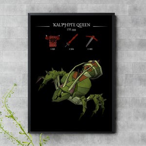 Affiche OSRS de la reine kalphite de Zazzle.be Liste d'envies Vous avez des idées ? Art mural RuneScape | Impression RuneScape OldSchool | Poster de jeu vidéo | Cadeau pour joueur | Cadeau pour lui
