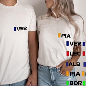 F1 T Shirt, Verstappen, Norris, Sainz, Albon, Leclerc, Piastri, Hulkenberg, Bortoleto, Hamilton, Tsunoda, F1 Merch, Formula 1 initials