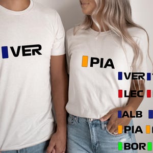 F1 T Shirt, Verstappen, Norris, Sainz, Albon, Leclerc, Piastri, Hulkenberg, Bortoleto, Hamilton, Tsunoda, F1 Merch, Formula 1 initials