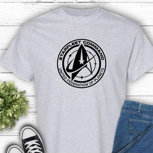 Star Trek T Shirt, Starfleet Command T Shirt, Sci Fi T Shirt, Men&#39;s Star Trek T Shirt, Women&#39;s Star Trek T Shirt