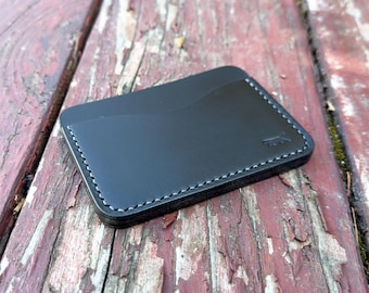 Handmade Leather Card Holder Wallet: Slim Minimalist Design