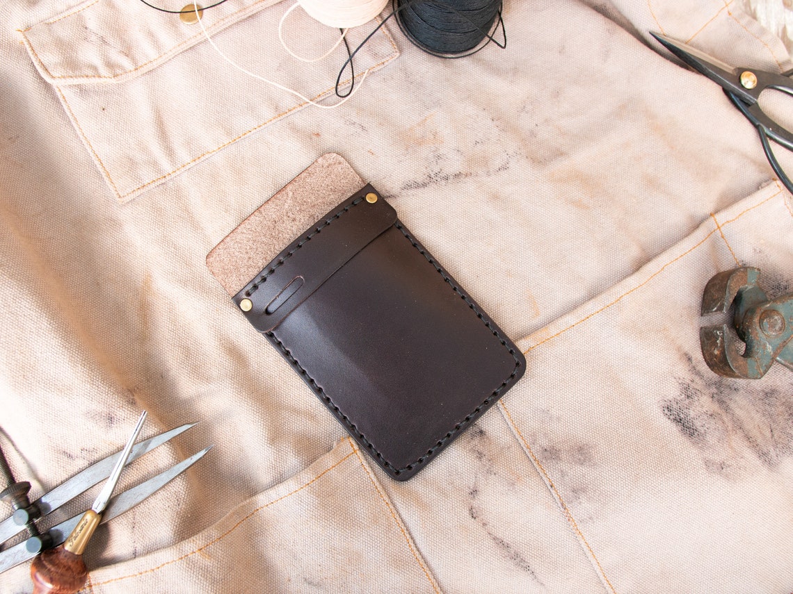 Leather Pocket Protector Pen Holder Pencil Holder Shirt Etsy