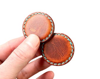 Leather Magnet Slider Fidget
