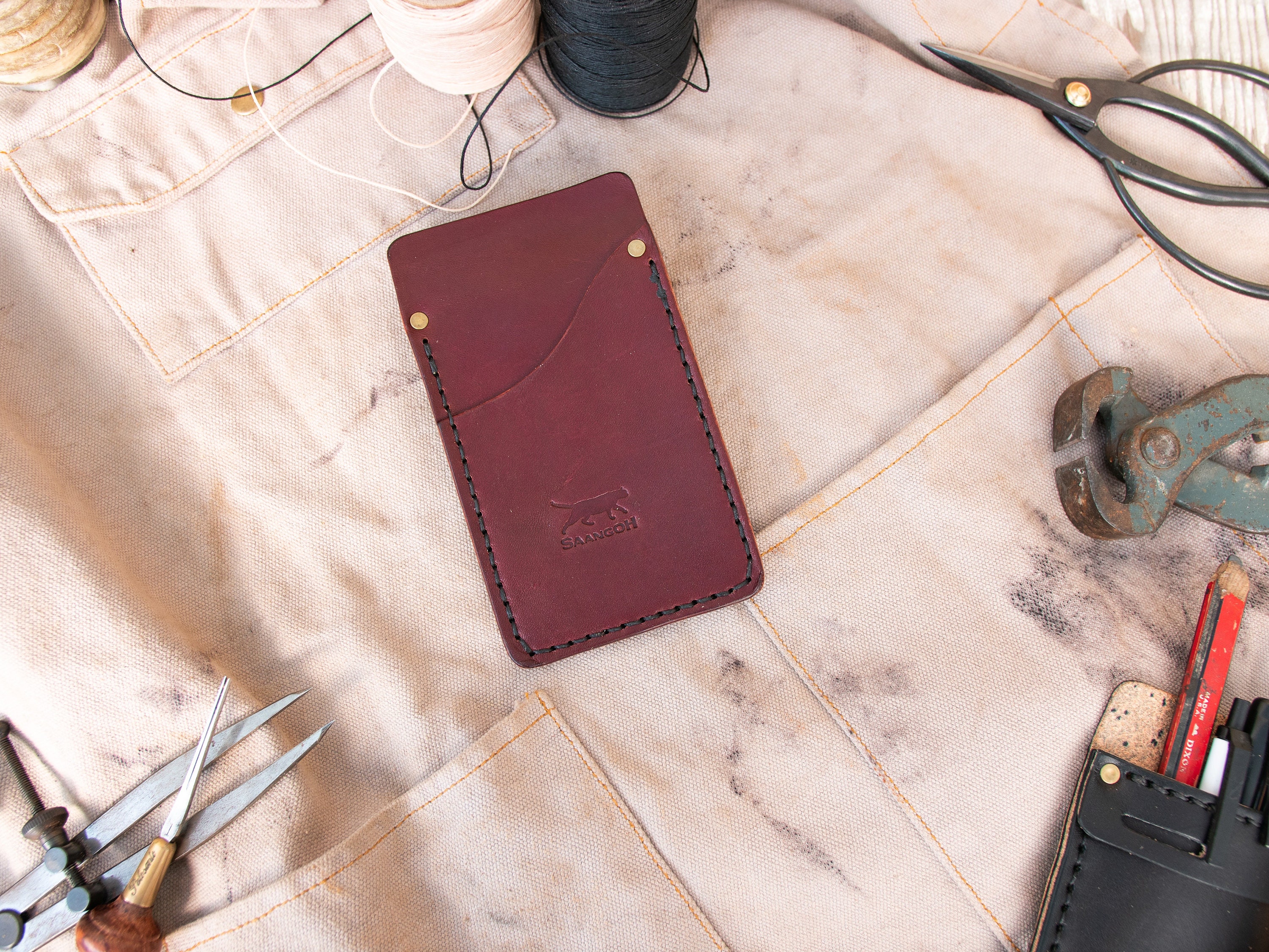 Leather Pocket Protector Pen Holder Pencil Holder Shirt Etsy