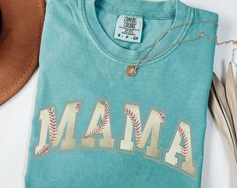 Comfort Colors® Baseball Mama Shirt, Mothers day Gift For Baseball Mom, Gift For Baseball Lover Mom Shirt, Mothers Day Shirt,Baseball Season