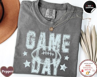 Comfort Colors® Football Season Shirt, Football Mama T Shirt, Football Game Day T-Shirt, Football Fall Season Tee