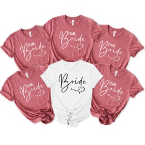 Bachelorette Party Shirts, Bride Team Bride Shirt, Bride Tshirt, Wedding Tee, Bridal Party Gift, Team Bride Tees, Bridesmaid Proposal Gifts