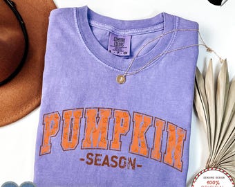 Comfort Colors® Pumpkin Season T-Shirt, Autumn Fall Shirt, Thanksgiving Shirt, Fall Pumpkin Shirt,Fall Pumpkin Shirt,Thanks giving Shirt