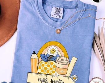Comfort Colors® Custom Teacher Shirt, Custom Teacher Shirt, Teacher Gifts, Teacher Appreciation, Back to School, Last Day of School, Gift