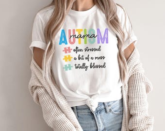 Autismus Mama Shirt, Frauen Autismus Shirt, Autismus Mama Geschenk Shirt, Autismus Bewusstsein Shirt, Autismus Mutter Held, Bewusstsein Autismus, Autismus Mutter Geschenk