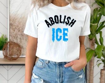 Maglietta da donna Abolish ICE – Top corto Chinga La Migra – Maglietta della Resistenza Messicana – Maglietta politica anti-ICE – Maglietta dell'orgoglio femminista latino
